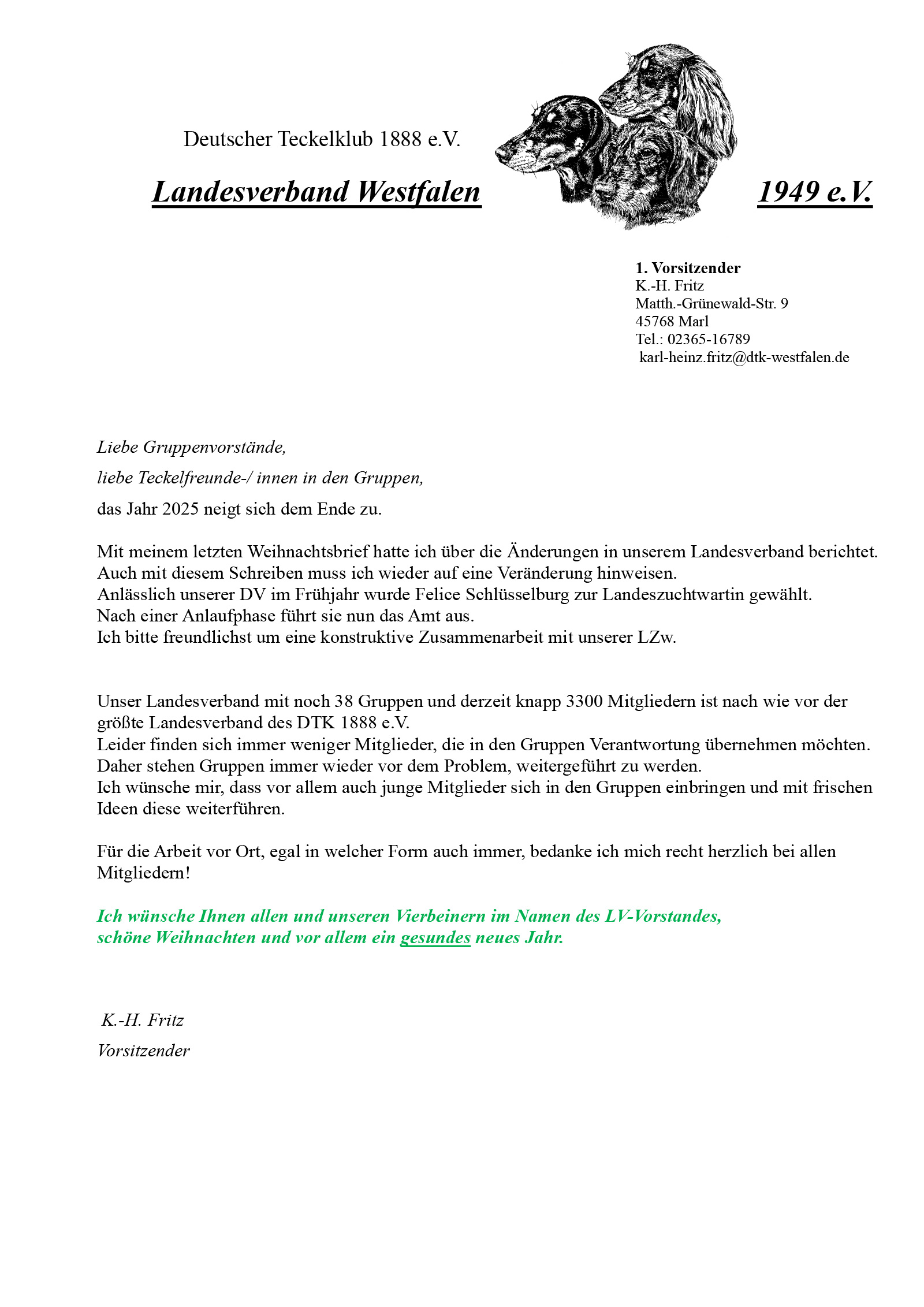 Weihnachtsbrief 2025