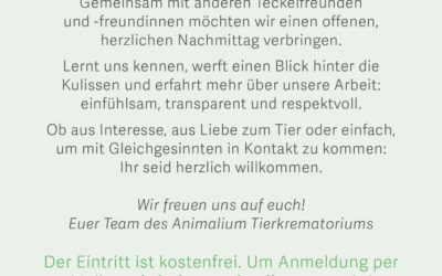 Animalium Waltrop: Tag der offenen Tür für Teckelfreunde
